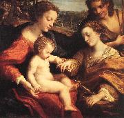 Correggio The Mystic Marriage of St Catherine oil on canvas